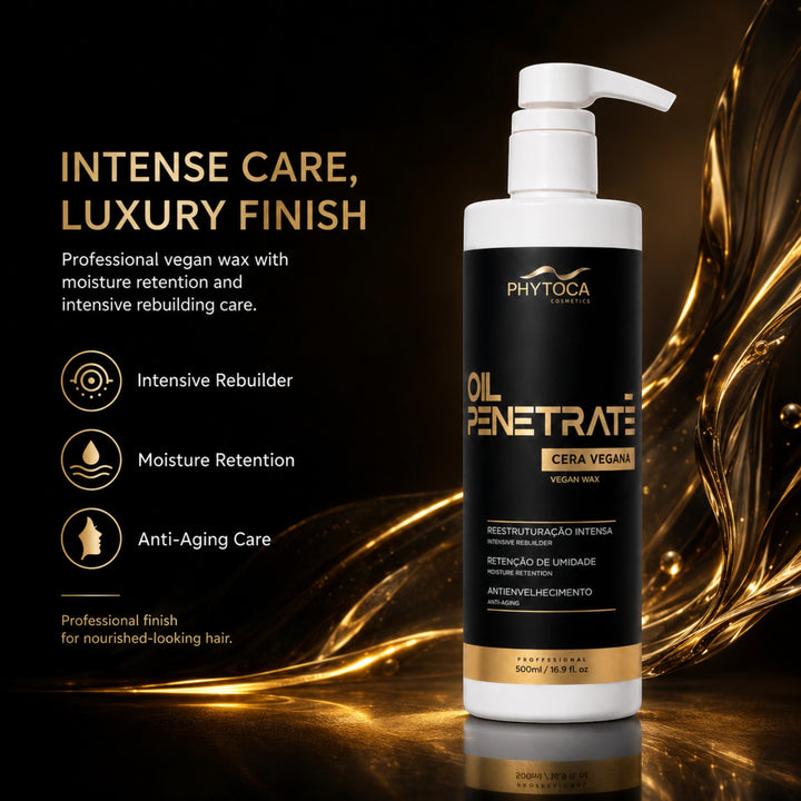Tratamiento capilar Phytoca USA Oil Penetrate con cera vegana para hidratación intensa y reconstrucción del cabello.