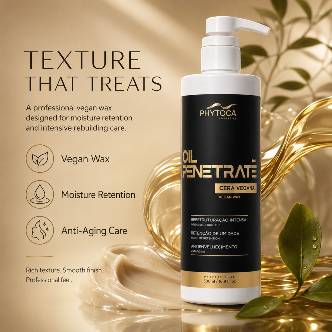 Tratamiento capilar Phytoca USA Oil Penetrate con cera vegana, aceites nutritivos y fórmula reparadora intensiva.