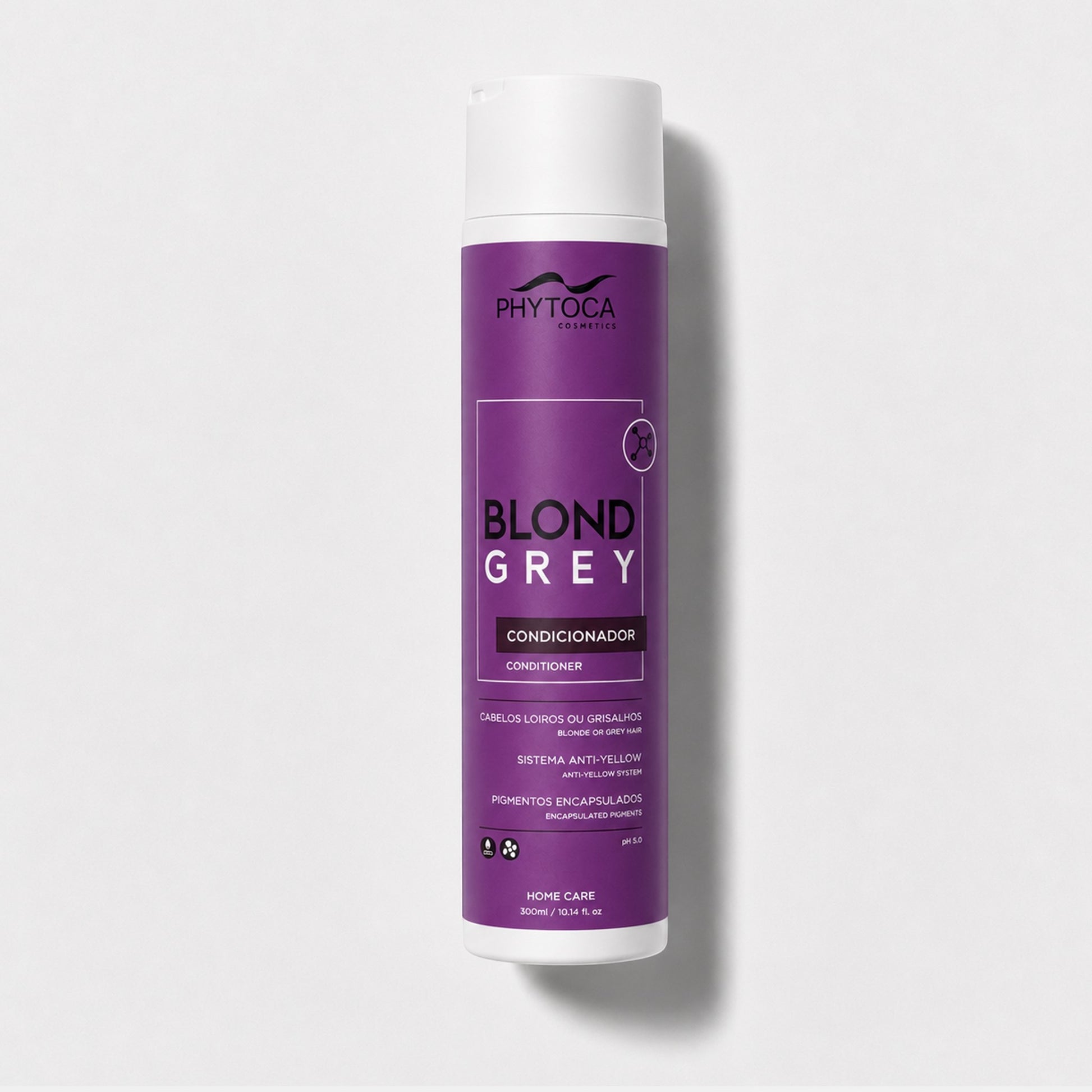 Acondicionador Phytoca USA Blond Grey para cabello rubio y gris con pigmentos encapsulados para matizar tonos amarillos.