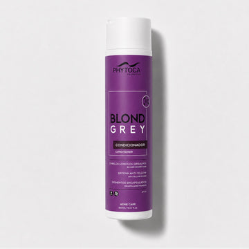 Acondicionador Phytoca USA Blond Grey para cabello rubio y gris con pigmentos encapsulados para matizar tonos amarillos.