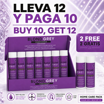 Pack de 12 acondicionadores Phytoca USA Blonde Grey para cabello rubio y gris con pigmentos encapsulados anti-amarillo