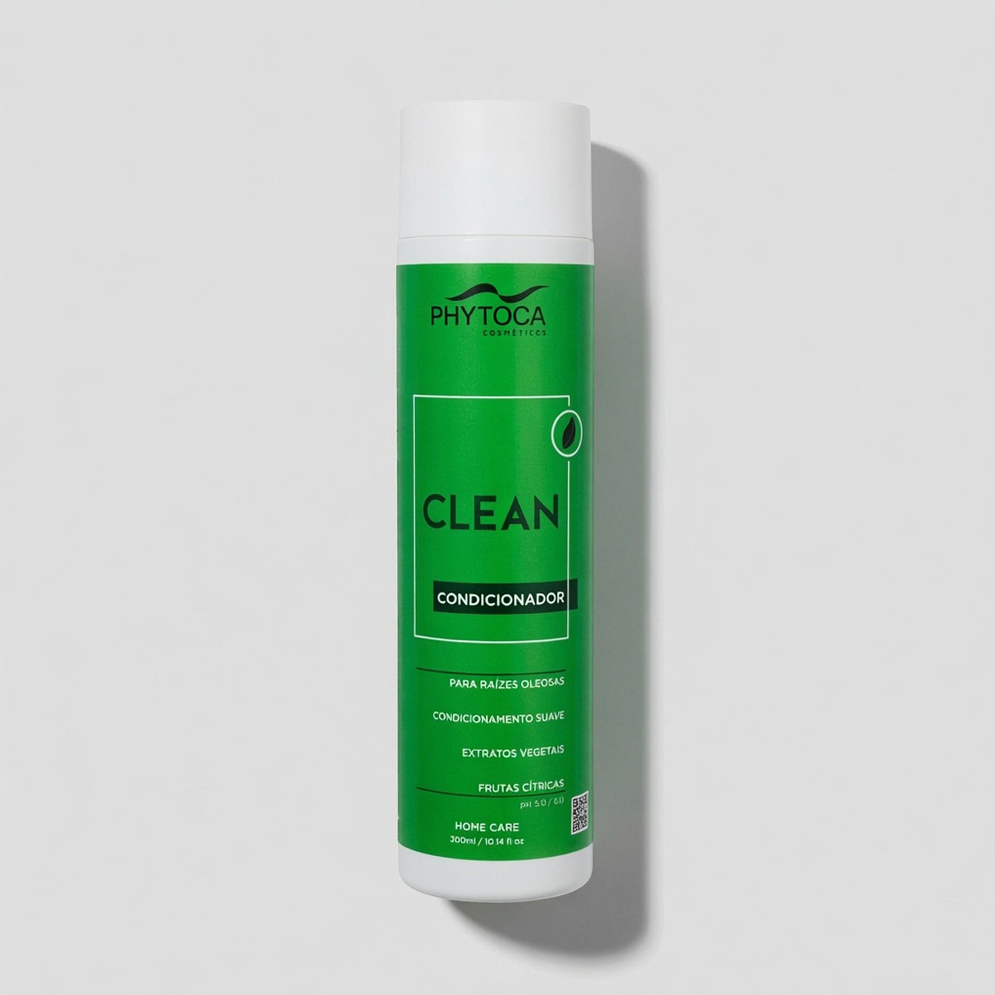 Acondicionador Phytoca USA Clean en envase verde de 300ml para cabello con raíces grasas y puntas secas.