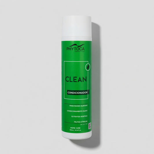 Acondicionador Phytoca USA Clean en envase verde de 300ml para cabello con raíces grasas y puntas secas.
