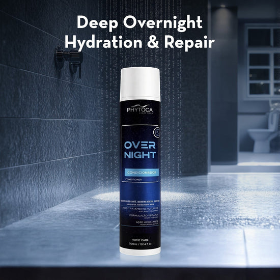 Acondicionador Phytoca USA Overnight para hidratación profunda y reparación de cabello seco con manteca de karité