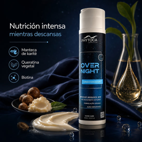 Acondicionador Phytoca USA Overnight para cabello seco con manteca de karité, queratina vegetal y biotina