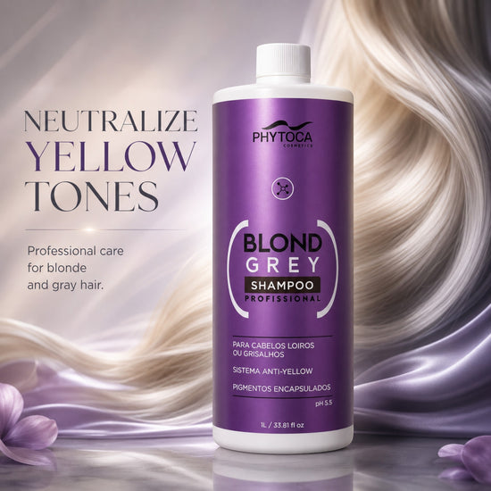 Champú Phytoca USA Blond Grey de 1 litro para neutralizar tonos amarillos en cabellos rubios o grises