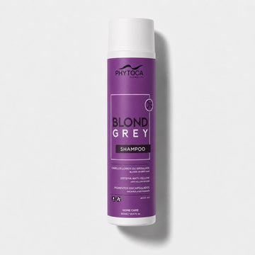 Champú Phytoca USA Blond Grey para neutralizar tonos amarillos en cabellos rubios y grises con pigmentos encapsulados