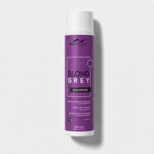 Champú Phytoca USA Blond Grey para neutralizar tonos amarillos en cabellos rubios y grises con pigmentos encapsulados