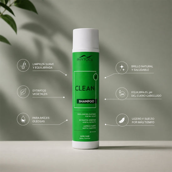 Champú Phytoca USA Clean para cabello graso con extractos de cítricos, té verde y romero en envase de 300ml