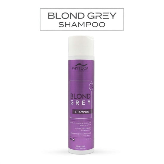 Champú Phytoca USA Blond Grey para neutralizar tonos amarillos en cabellos rubios y grises con pigmentos encapsulados