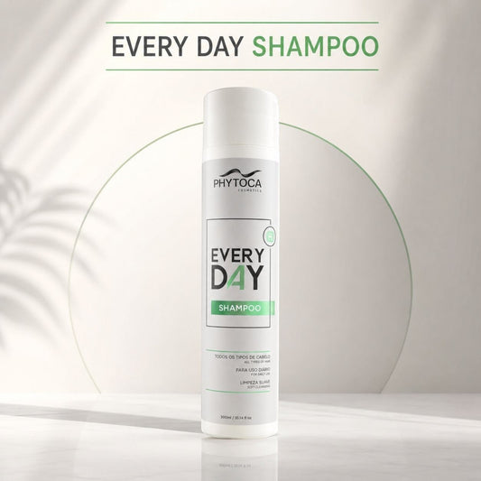 Champú Every Day de Phytoca USA para uso diario, formulado con colágeno y queratina para todo tipo de cabello.