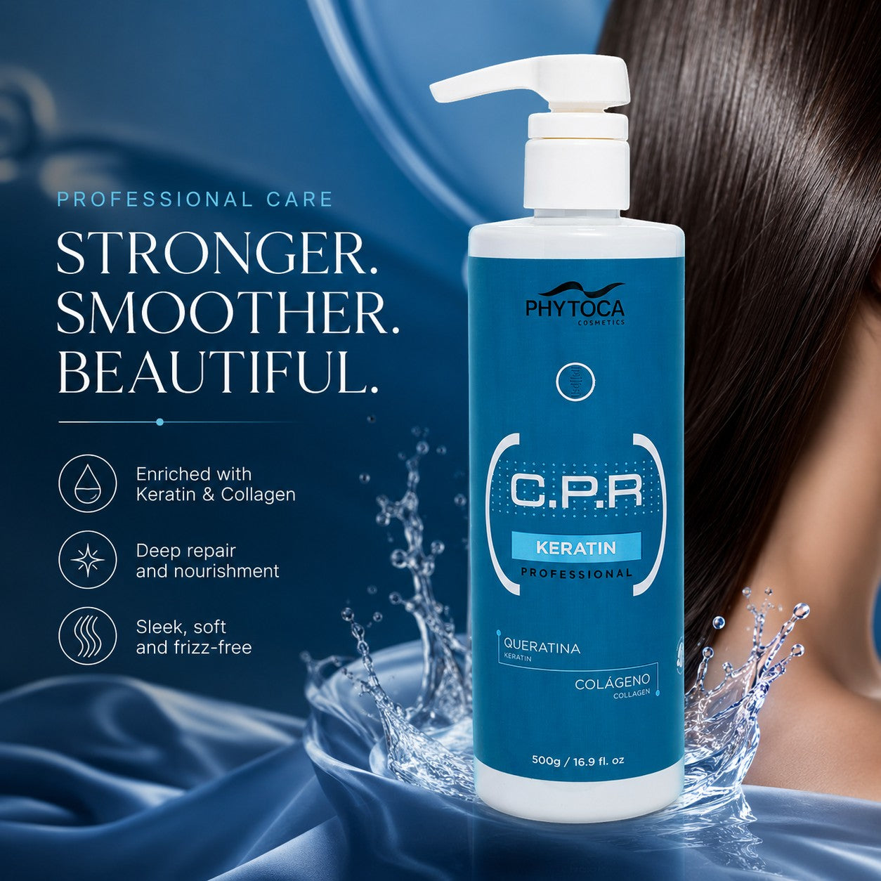 Tratamiento capilar Phytoca USA CPR Keratin con colágeno para reparar y fortalecer el cabello dañado