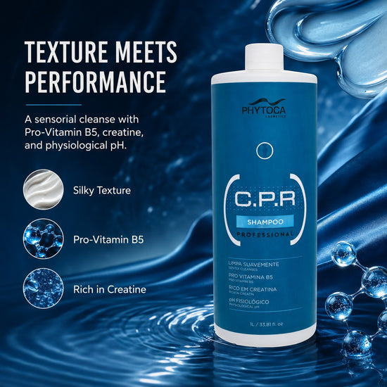 Champú profesional Phytoca USA CPR con Pro-Vitamina B5 y creatina para una limpieza reparadora y suave del cabello