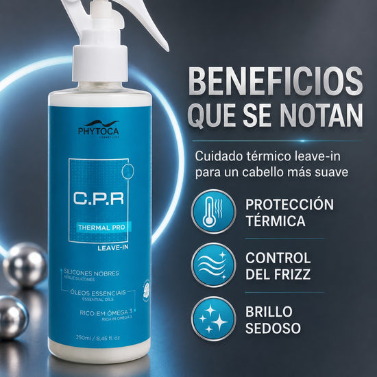 Spray protector térmico Phytoca USA CPR Thermal Pro para control de frizz y brillo sedoso en el cabello