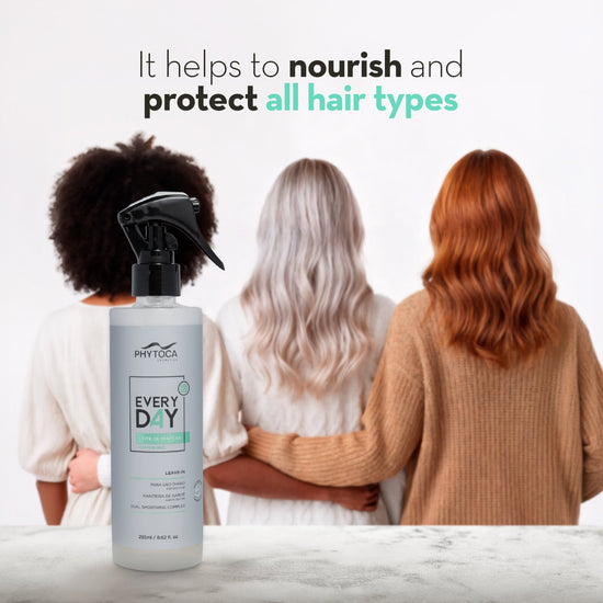 Spray Phytoca USA Every Day Leave-In Milk para proteger y nutrir todo tipo de cabello con manteca de karité