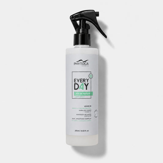 Spray protector térmico Phytoca USA Every Day Leave-in Milk para hidratar, desenredar y controlar el frizz del cabello