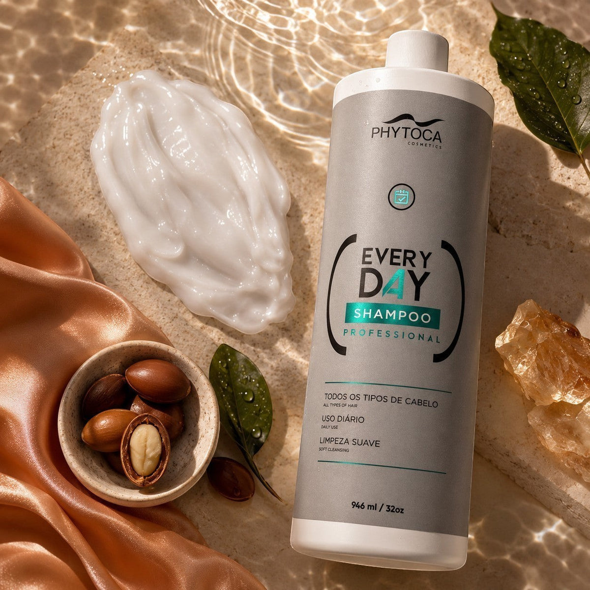 Champú Phytoca USA Every Day de 32 oz para uso diario, enriquecido con colágeno y queratina para todo tipo de cabello.