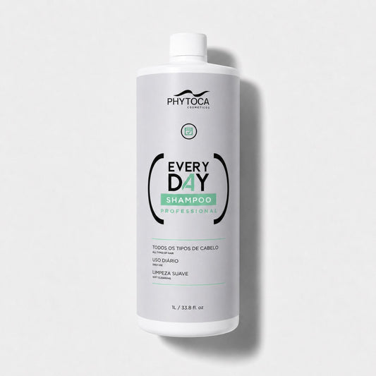 Botella de 32 oz de Phytoca USA Every Day Shampoo para uso diario, formulado con colágeno y queratina para todo tipo de cabello.