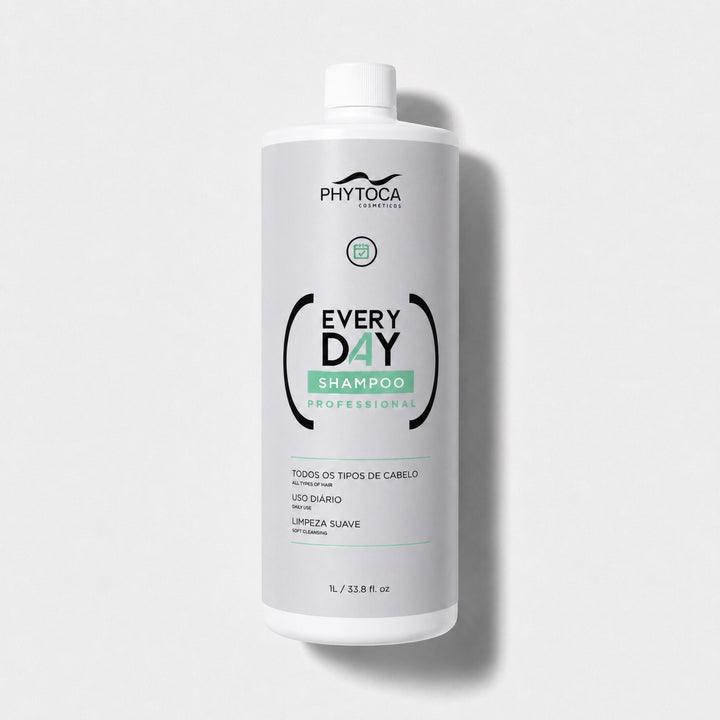 Botella de 32 oz de Phytoca USA Every Day Shampoo para uso diario, formulado con colágeno y queratina para todo tipo de cabello.