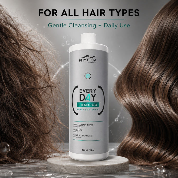 Champú Phytoca USA Every Day de 32 oz para todo tipo de cabello, fórmula reparadora con colágeno y queratina.