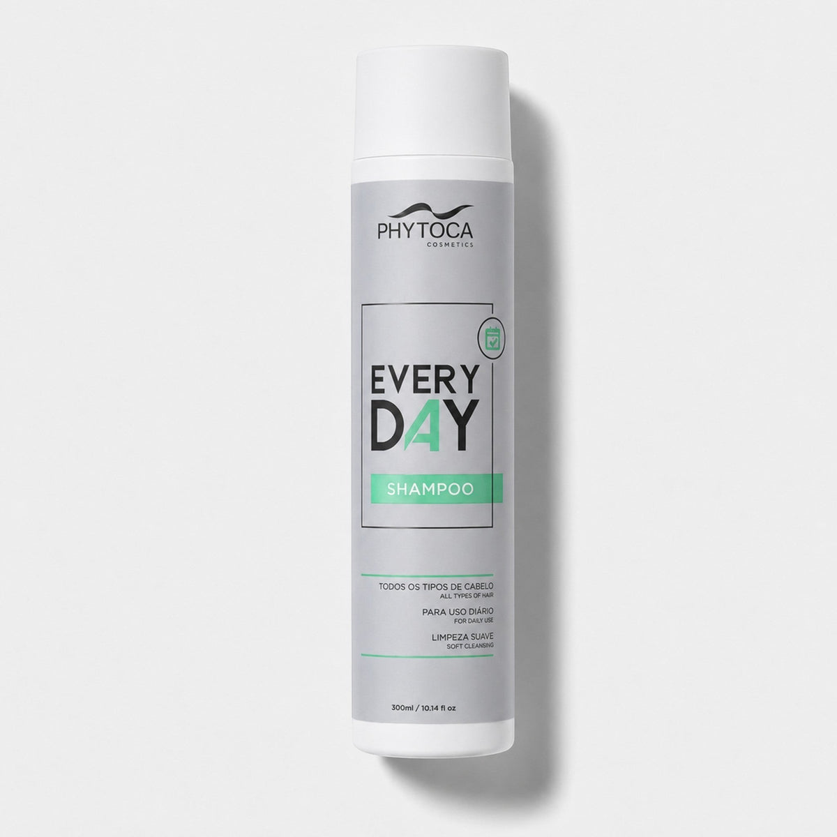 Botella de champú Phytoca USA Every Day para uso diario, formulado con colágeno y queratina para todo tipo de cabello.