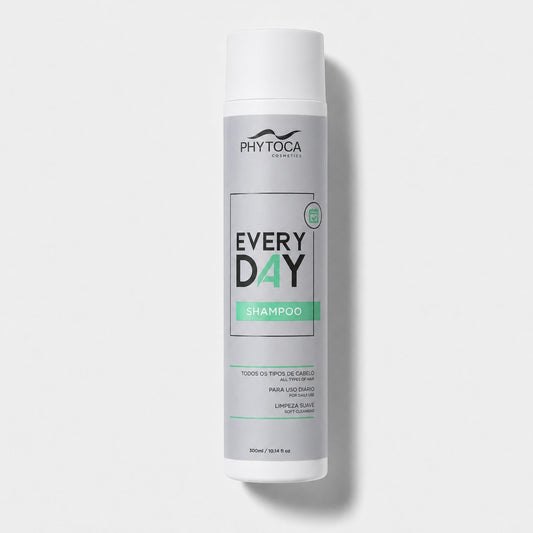 Botella de champú Phytoca USA Every Day para uso diario, formulado con colágeno y queratina para todo tipo de cabello.