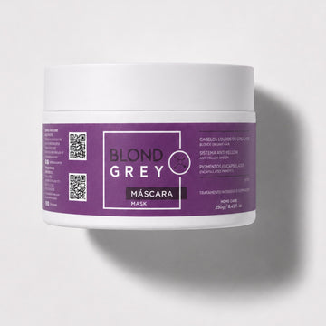 Tarro de mascarilla capilar Phytoca USA Blond Grey para neutralizar tonos amarillos en cabellos rubios y grises
