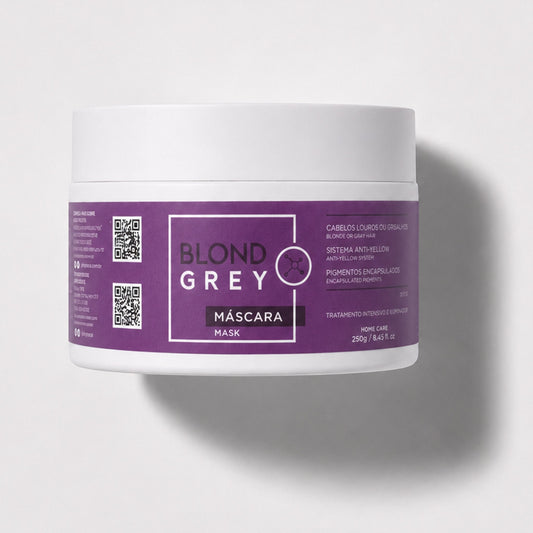 Tarro de mascarilla capilar Phytoca USA Blond Grey para neutralizar tonos amarillos en cabellos rubios y grises