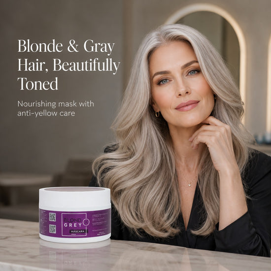 Mascarilla capilar Phytoca USA Blond Grey para cabello rubio y gris, que neutraliza tonos amarillos y aporta brillo.