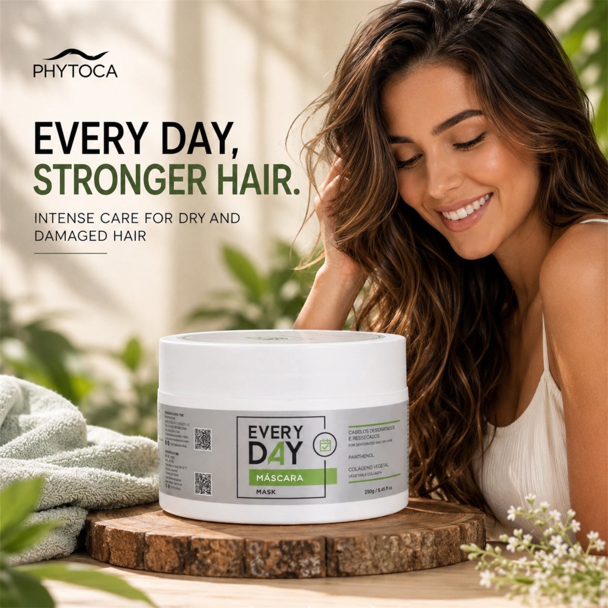 Mascarilla capilar Phytoca USA Every Day para hidratación intensa y brillo en todo tipo de cabello