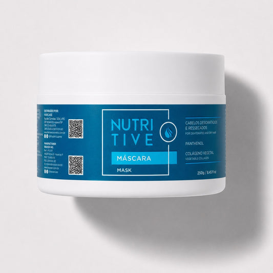 Tarro de mascarilla capilar nutritiva Phytoca USA con pantenol y colágeno para cabello seco y deshidratado