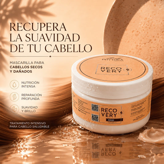 Mascarilla capilar Phytoca USA Recovery para cabello seco y dañado con manteca de karité y biolípidos