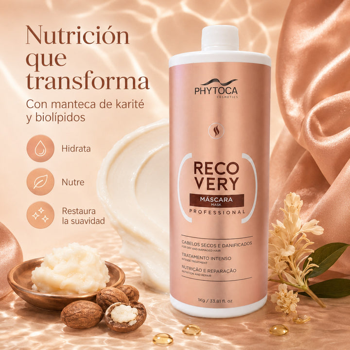 Mascarilla capilar Phytoca USA Recovery de 1kg para reparar, hidratar y nutrir profundamente el cabello dañado.