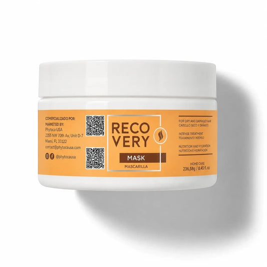 Mascarilla capilar Phytoca USA Recovery para cabello seco y dañado en tarro de 236g con fórmula reparadora e hidratante