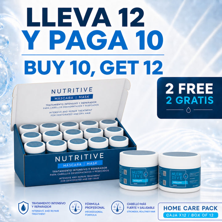 Caja de 12 mascarillas capilares Phytoca USA Nutritive Mask para hidratación y reparación intensiva del cabello