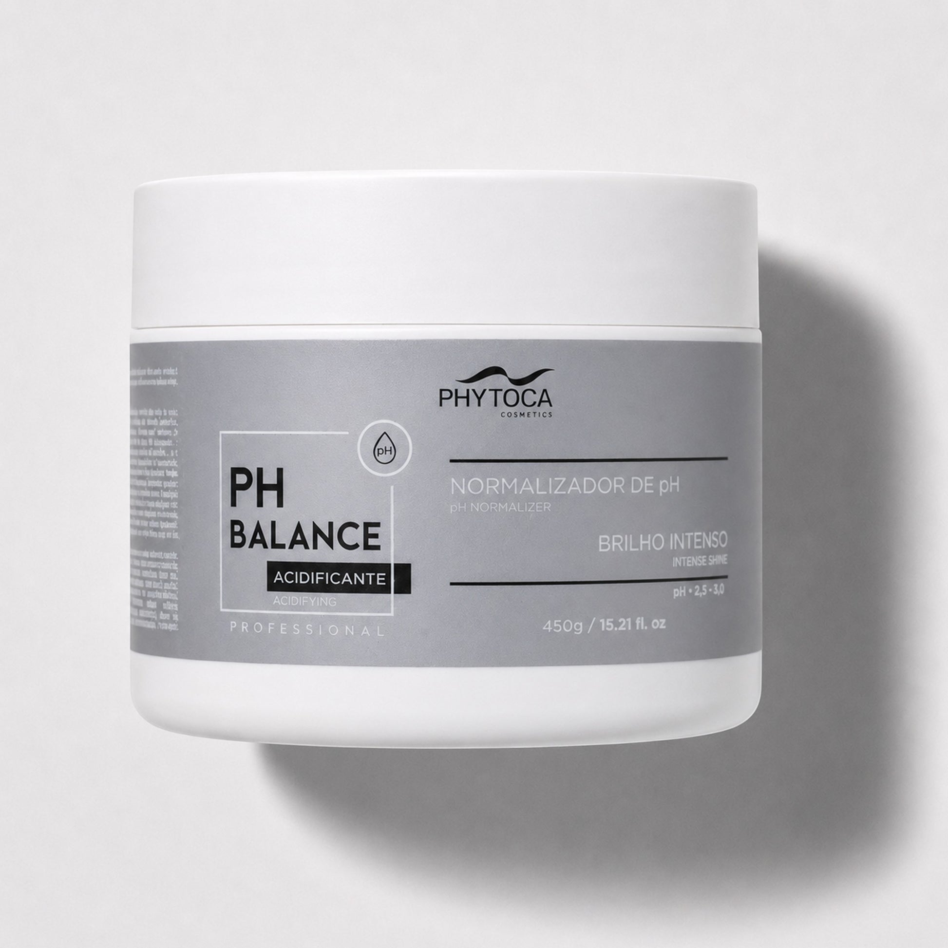 Mascarilla capilar Phytoca USA PH Balance para cabello seco y encrespado en tarro blanco de 450g