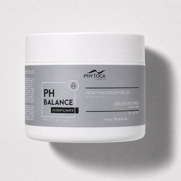 Mascarilla capilar Phytoca USA PH Balance para cabello seco y encrespado en tarro blanco de 450g