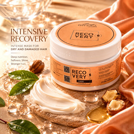 Mascarilla capilar Phytoca USA Recovery para cabello seco y dañado con manteca de karité y textura cremosa