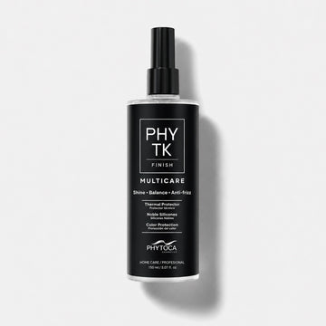 Spray protector térmico Multicare de Phytoca USA en frasco negro con atomizador para proteger el cabello del calor.