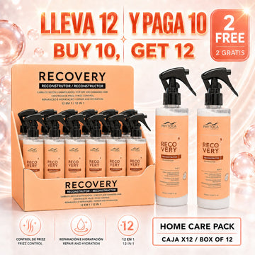 Pack de 12 unidades de Phytoca USA Recovery Reconstructor 12-in-1, spray reparador para cabello seco y dañado.