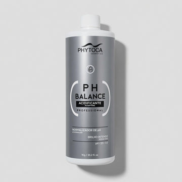 Tratamiento capilar Phytoca USA PH Balance en botella plateada de 1kg para reequilibrar el pH y dar brillo intenso.